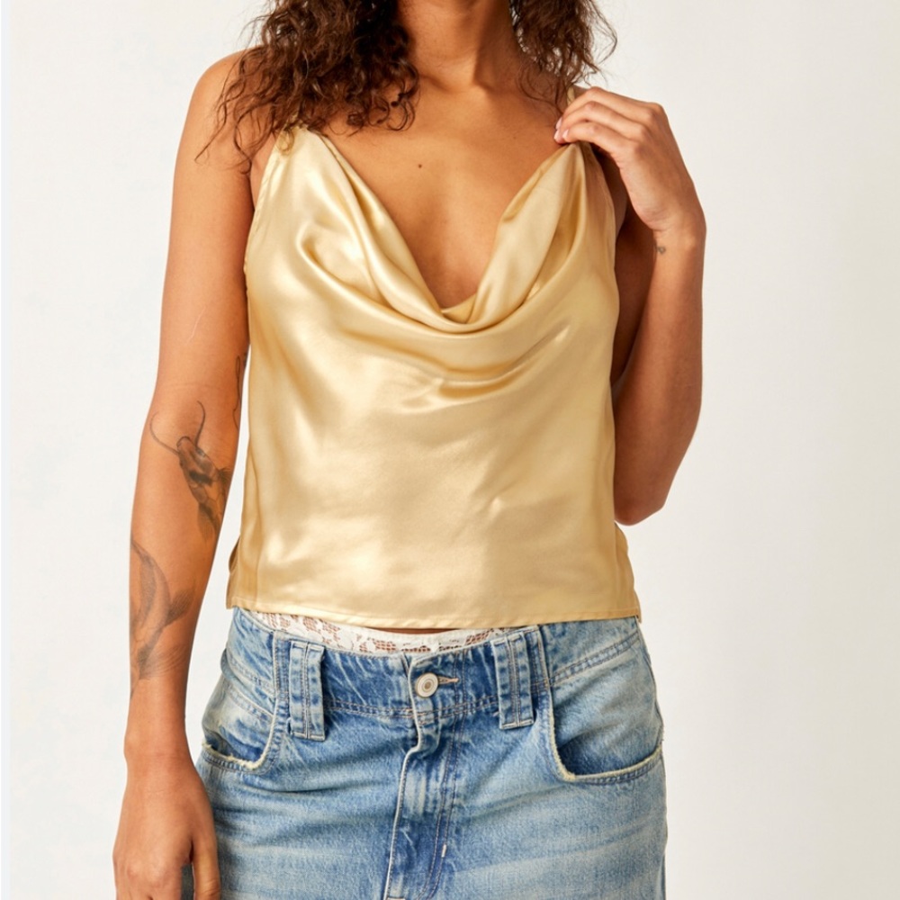 Free People Intimately Sunset Shimmer Cami